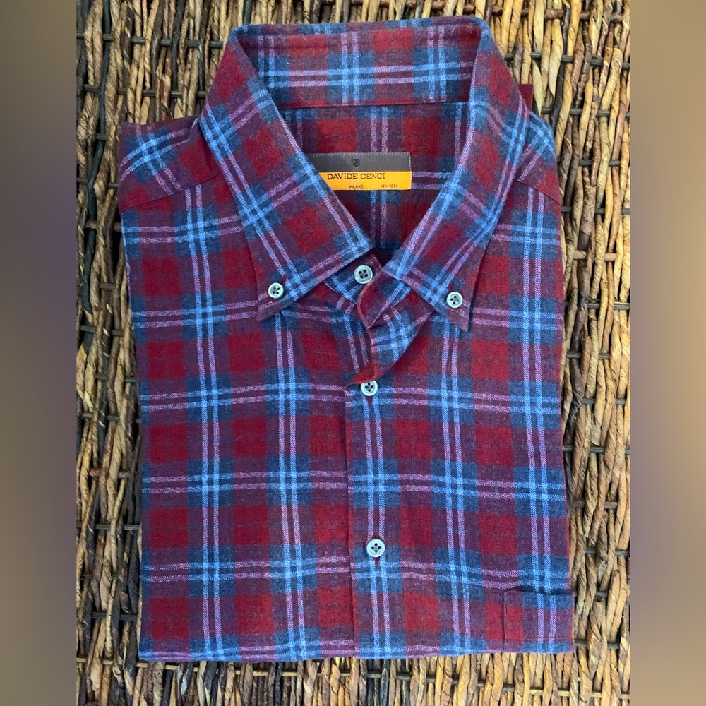Davide Cenci Flannel Collar Shirt